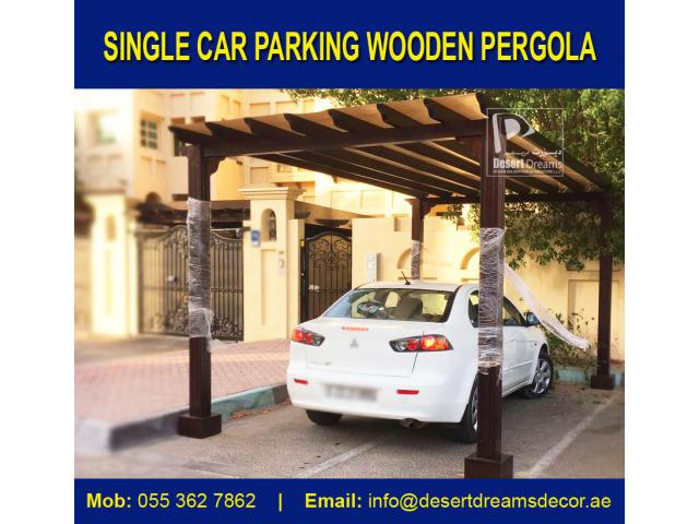Car Parking Shades Wooden Uae | Wood Pergola Supplier in Dubai | Villa Parking Pergola Uae.