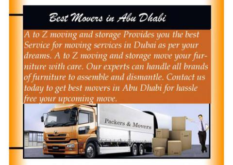 Movers Packers Abu Dhabi | A to Z Moving Service in Abu Dhabi
