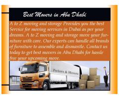 Movers Packers Abu Dhabi | A to Z Moving Service in Abu Dhabi