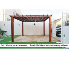 Pergola in Dubai | Pergola Suppliers UAE | Seating Area Wooden Pergola