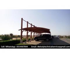 Car Parking Pergola | Wooden Car Parking Shades Dubai