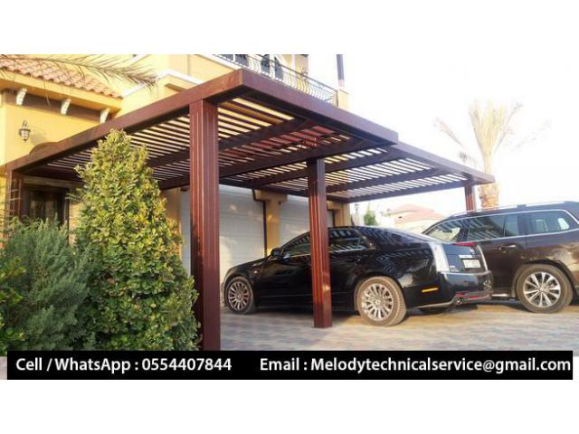 Car Parking Pergola | Wooden Car Parking Shades Dubai