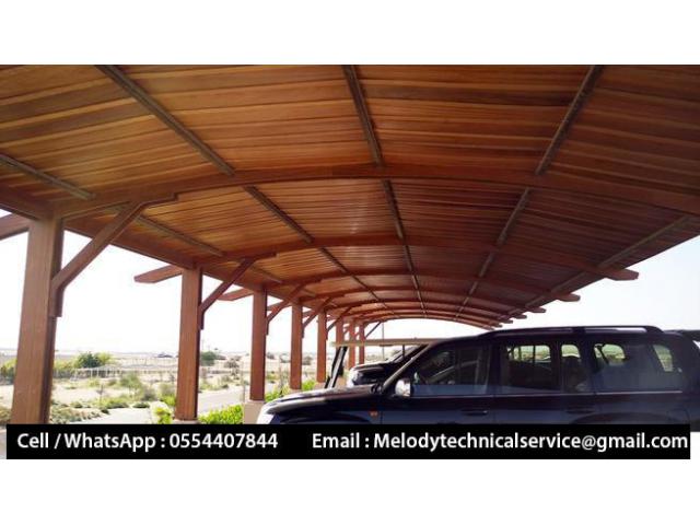 Car Parking Pergola | Wooden Car Parking Shades Dubai