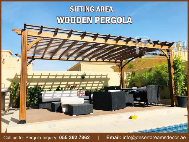 Flat Roofing Pergola Dubai | Outdoor Pergola | Best Quality Pergola Manufacturing Company in Uae.