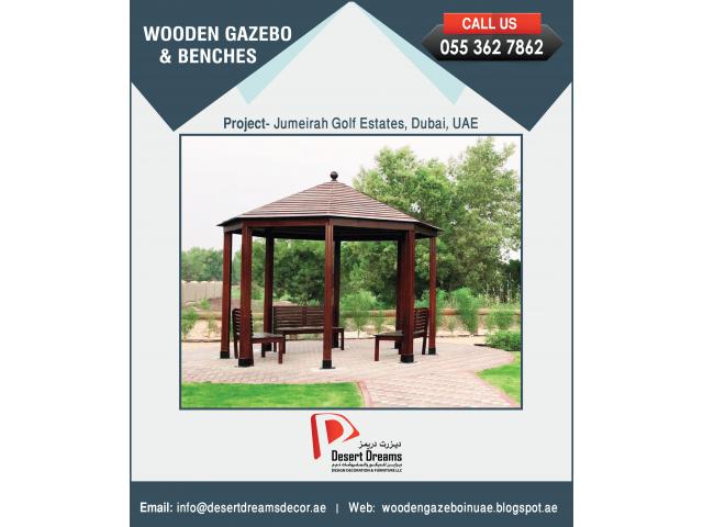 Apex Roofing Wooden Gazebo Dubai | Garden Gazebo Dubai | Octagon Gazebo Uae.