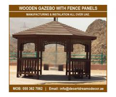 Seating Area Wooden Gazebo Dubai | Garden Gazebos | Wooden Gazebo Dubai, Abu Dhabi | Ain Ain.