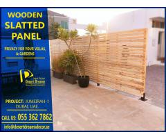 Privacy Slatted Fences Dubai | Garden Privacy Panels | Slats Fences Dubai.