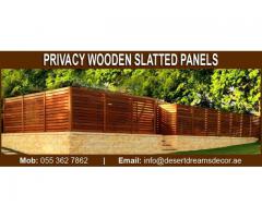 Privacy Slatted Fences Dubai | Garden Privacy Panels | Slats Fences Dubai.