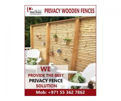 Privacy Slatted Fences Dubai | Garden Privacy Panels | Slats Fences Dubai.