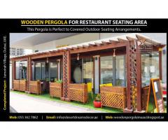 Restaurant Area Pergola Uae | Seating Area Pergola | Wooden Pergola Suppliers in UAE.