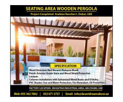 Restaurant Area Pergola Uae | Seating Area Pergola | Wooden Pergola Suppliers in UAE.