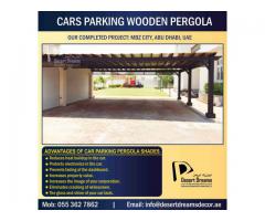 Car Parking Wooden Shades Dubai | Car parking Pergola Uae | Parking Wooden Structures in UAE.