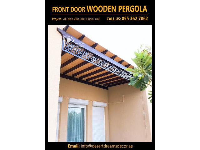 Dubai Villa Pergola | Abu Dhabi Pergola Design | Wooden Pergola Companies | Desert Dreams Decor.