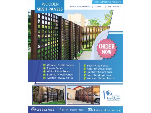 Events Fence in Dubai | White Picket Fence | Swimming Pool Fence | Kids Privacy Fence Dubai.