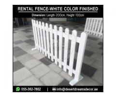 Renting Fences for Events in Dubai and Abu Dhabi, UAE.