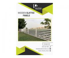 Privacy Slatted Panels Uae | Wooden Louver Fences in Dubai.