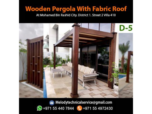 Modern Pergola Design in UAE | Pergola Suppliers | Wooden Pergola Abu Dhabi