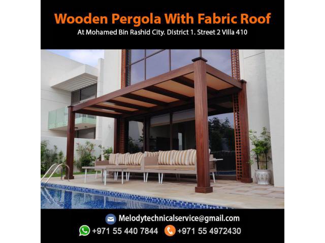Modern Pergola Design in UAE | Pergola Suppliers | Wooden Pergola Abu Dhabi