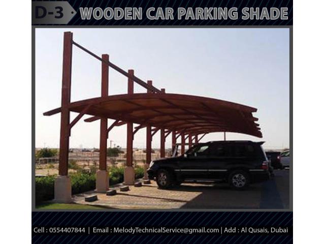 Wooden Structure Car Parking Shade in Dubai | Car Parking Pergola Dubai