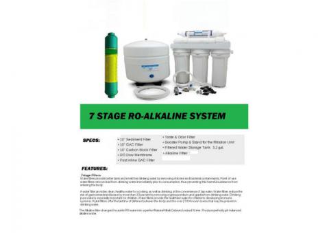7 Stage RO-Alkaline Drinking Water System