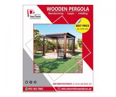 White Pergola Design | Seating Area Pergola | Backyard Pergola Uae.