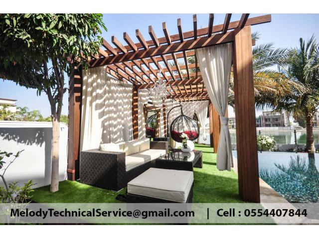 Swimming Pool Pergola At Abu Dhabi | Wooden Pergola | Pergola Suppliers in Abu Dhabi