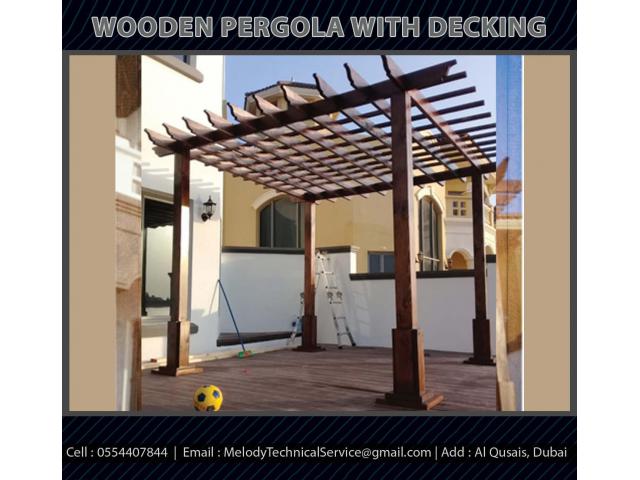 Wooden Pergola Dubai | Composite Pergola | Mashrabiya Pergola in Dubai