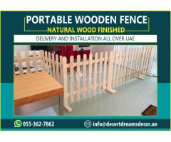 Portable Wooden Fence Supplier in Dubai | Garden Fencing Work in Uae.