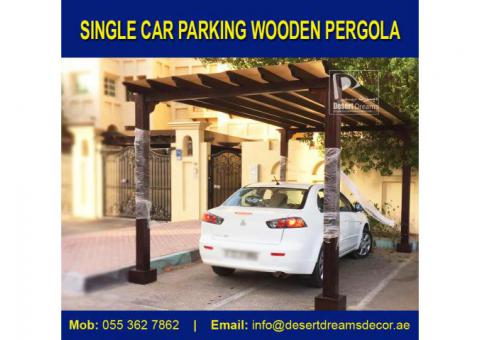 Villa Car Parking Pergola Uae | Wooden Pergola Contractor in Uae.
