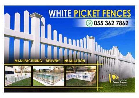 White Picket Fence Dubai | Swimming Pool Fence | Garden Fences Dubai.