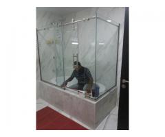 Glass partition SHOWER Door, lock, motor, hinges repairing- 052-5868078