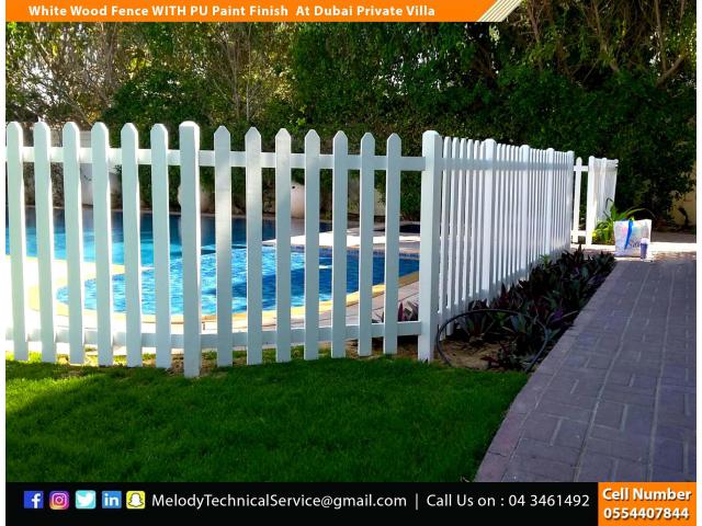 Privacy Wooden Fence Dubai | WPC Fence | Red Meranti Wood Fence UAE