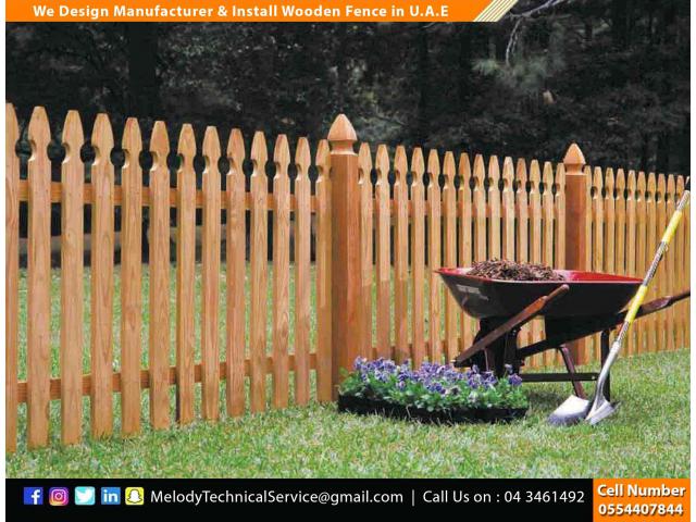 Privacy Wooden Fence Dubai | WPC Fence | Red Meranti Wood Fence UAE