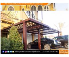 Wooden Sun Shades | Wooden Walkway Shades Dubai | Wooden car Parking Shades