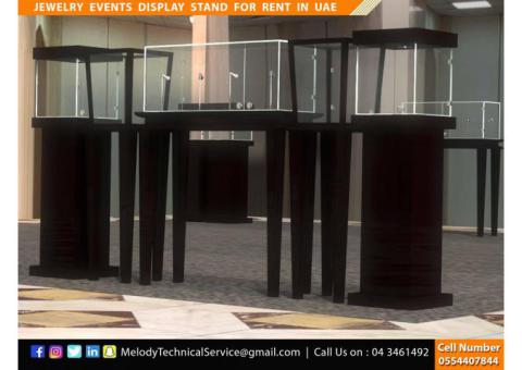 Wooden Display Stand Dubai | Rental Display Stand | Jewelry Showcase Dubai