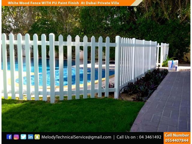 Picket Fence in Abu Dhabi | Wooden Fence UAE | Garden Fence Abu Dhabi