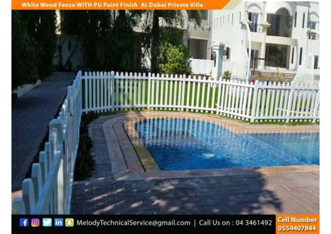 Swimming Pool Fence | WPC (Composite Wood) Fence | Wooden fence Dubai