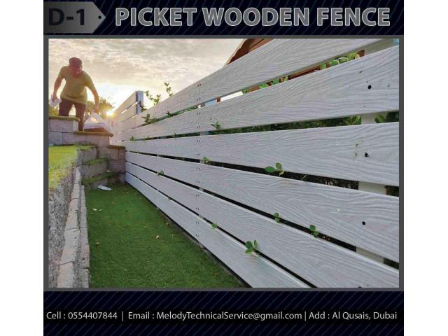 WPC Fence Dubai | Meranti Wood Fence Dubai | White Wood Fence Dubai