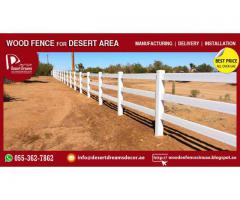 White Picket Fence | Horse Racing Area Fence | Desert Area Fence | Abu Dhabi | UAE.