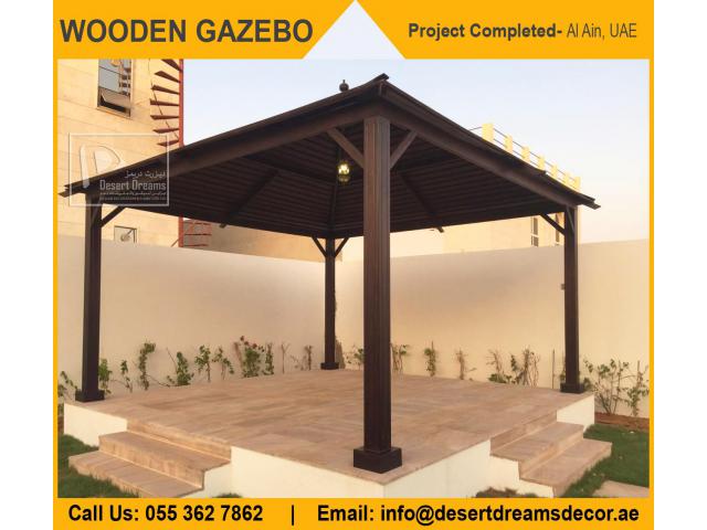 Wooden Gazebo Abu Dhabi, UAE.