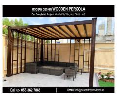 Sun Shades Pergola Abu Dhabi | Supply and Install Wooden Pergola in Uae.