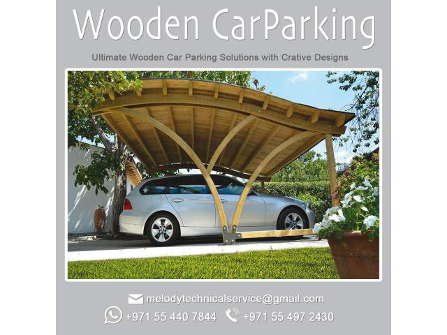 Wooden Structure Car Parking Abu Dhabi | Car Parking Wooden Shades Abu Dhabi