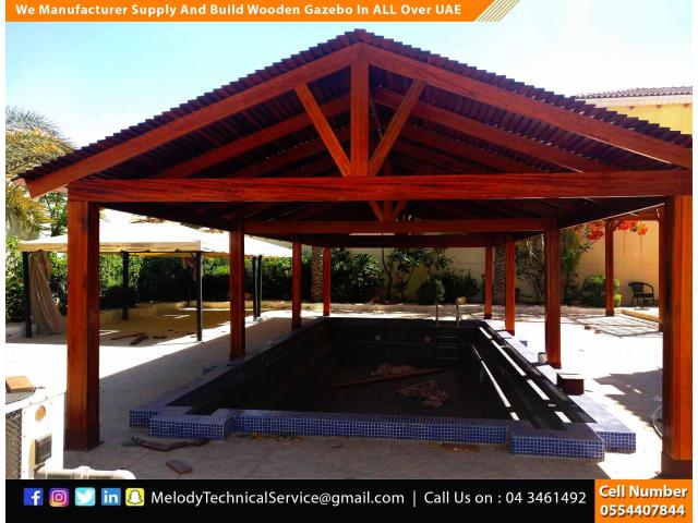 Wooden Gazebo Suppliers in Abu Dhabi With Free Installation