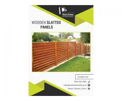 Wooden Louver Fence Abu Dhabi | Wooden Slatted Fence.