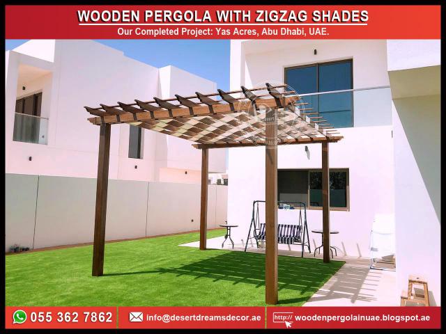 Wooden Pergola Abu Dhabi | Design and Build Pergola in UAE.