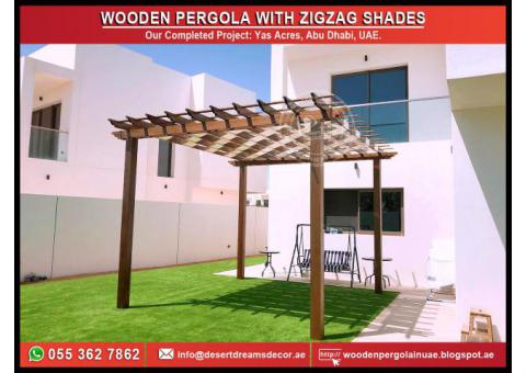 Wooden Pergola Abu Dhabi | Design and Build Pergola in UAE.