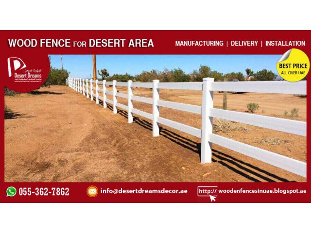 Desert Area Wooden Fence | Kids Play Area Fence | Events Fence | Abu Dhabi.