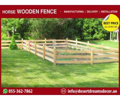 Kids Play Area Wooden Fence | Garden Fence | Nursery Fence | Uae.