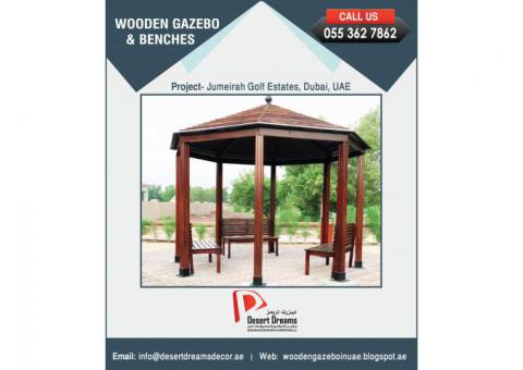 Design and Manufacture Wooden Gazebo in UAE.