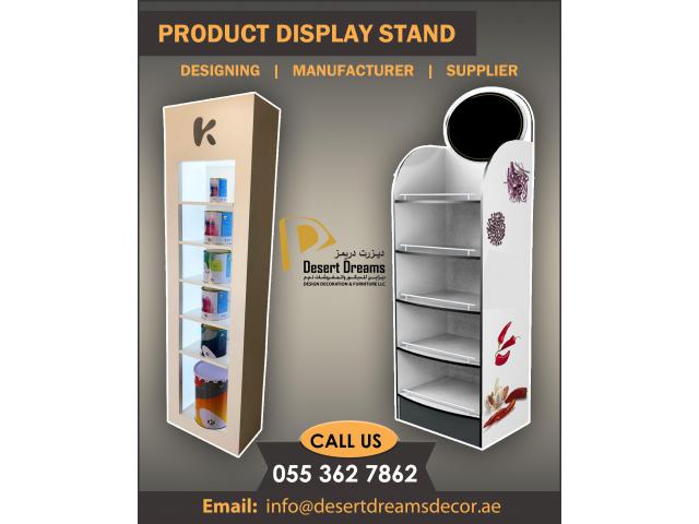 MDF and Wooden Display Stands Manufacturer in Uae.